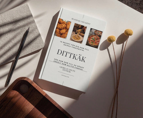 Veg/Kött Kokbok med 10 recept.